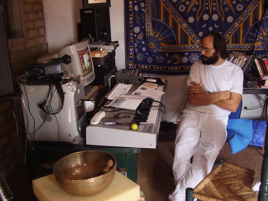 Pablo at age 30 (circa 1998) in his music studio at Hacienda San Francisco Cuadra in Taxco, Mexico