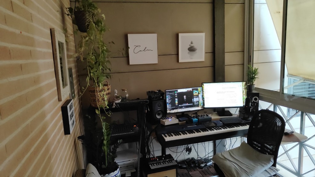 Pablo's music studio in Valencia, Spain (2026)